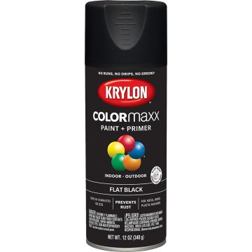 Krylon 12 oz. Flat Black COLORmaxx Spray
