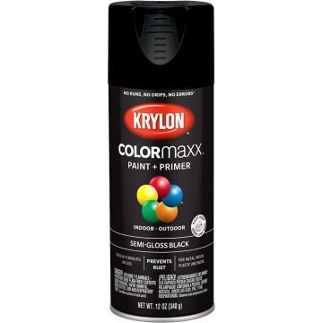 Krylon 12 oz. Semi Gloss Black COLORmaxx Spray