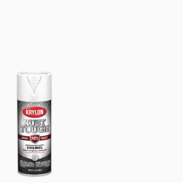 Krylon 12oz Semi Flat White Rust Tough Spray