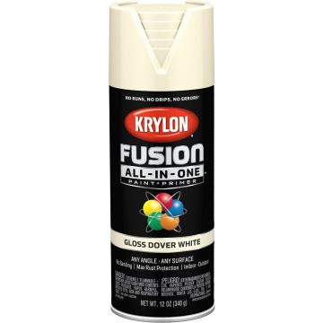 Krylon 12 oz. Gloss Dover White Fusion All-In-One Spray