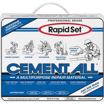 Rapid Set 25lb Bag Cement All Concrete Repair