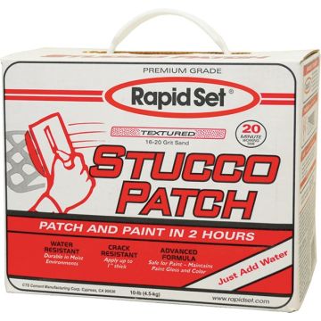Rapid Set 10lb Box Stucco Patch Stucco Repair Material