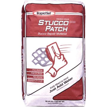 Rapid Set 50lb Bag Stucco Patch Stucco Repair Material