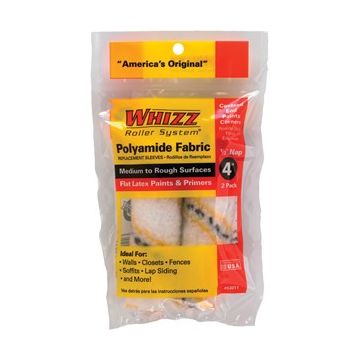 Whizz 4" Premium Gold Stripe 1/2" Nap Mini Roller 2Pk