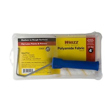Whizz 4" Premium Gold Stripe 1/2" Nap Roller Pan Set