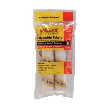Whizz 6" Premium Gold Stripe 1/2" Nap Mini Roller 2Pk