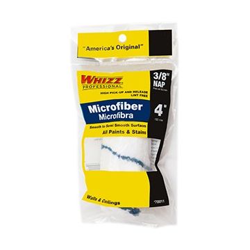 Whizz 4" Xtrasorb Microfiber Blue Stripe 3/8" Nap Jumbo Mini Roller