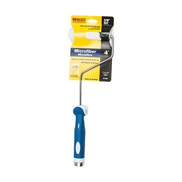 Whizz 4" Xtrasorb Microfiber Blue Stripe 3/8" Nap Mini Roller w / 13" Frame
