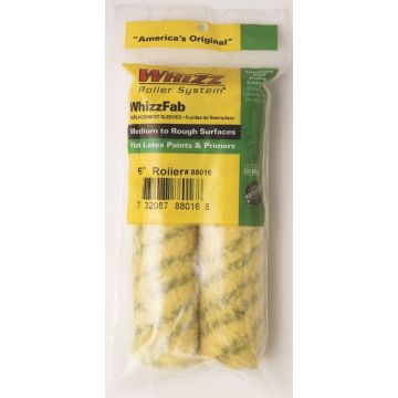Whizz 6" Whizzfab Polyamide Fabric 1/2" Nap Mini Roller 2Pk