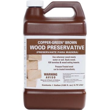 Green Products 1gal Copper-Green Brown Wood Preservative