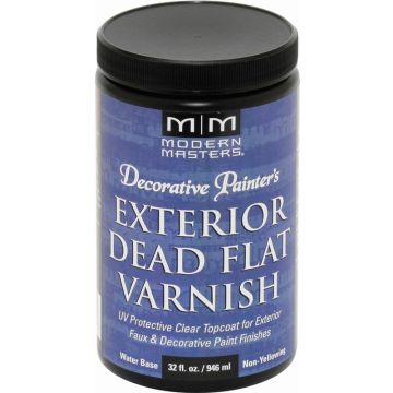 Modern Masters qt Dead Flat Varnish Exterior Clear Topcoat