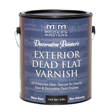 Modern Masters 1gal Dead Flat Varnish Exterior Clear Top Coat
