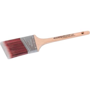 ArroWorthy 1-1/2" Red Frost Rattail Square End Angle Sash Paint Brush