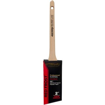 ArroWorthy 2" Red Frost Rattail Square End Angle Sash Paint Brush