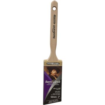 ArroWorthy 2" Rembrandt NYLYN Polyester Angle Sash Paint Brush