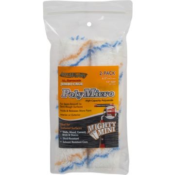 ArroWorthy 6-1/2" x 1/2" Nap Polymicro Jumbo Cage Roller Covers (2pk)