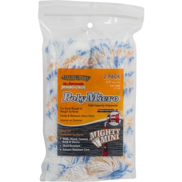 ArroWorthy 6-1/2" x 3/4" Nap Polymicro Jumbo Cage Roller Covers (2pk)