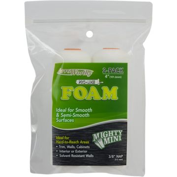 ArroWorthy 4" x 3/8" Nap Mini Foam Roller Covers (2pk)