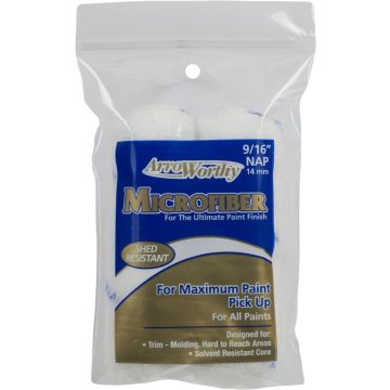 ArroWorthy 4" x 9/16" Nap Microfiber Mini Roller Covers (2pk)