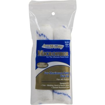 ArroWorthy 6-1/2" x 9/16" Nap Microfiber Mini Roller Covers (2pk)