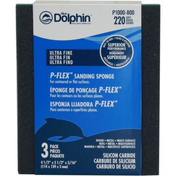 Blue Dolphin 220 Grit Ultra Fine P-Flex Sanding Pad (3 per Pack)