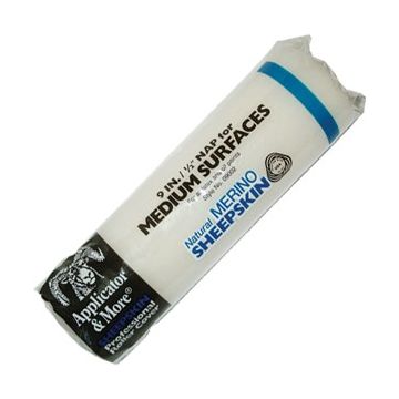 Applicators & More 9" x 1/2" Nap Lambskin Roller Cover