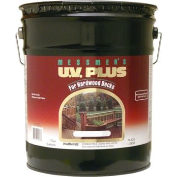 Messmers 5gal Natural UV Plus Transparent Stain for Hardwood Decks