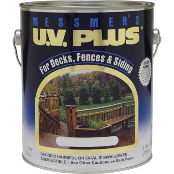 Messmers 1gal Charcoal Grey UV Plus Transparent Wood Stain
