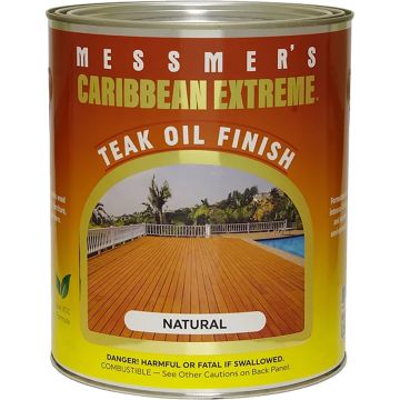 Messmers 1Qt Caribbean Extreme Teak Oil Natural
