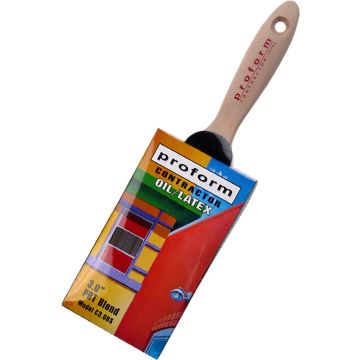 Proform 3" Contractor Straight Cut Brush w/ Beavertail Handle