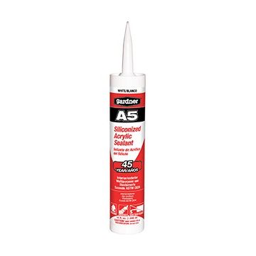 Gardner Gibson 10oz White A5 Siliconized Acrylic Sealant 45 Year