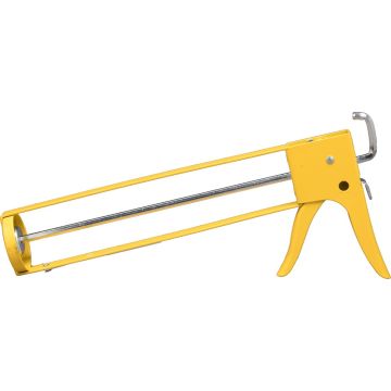 Dripless 29oz Hex Rod Skeleton Caulk Gun w/14:1 Thrust Ratio