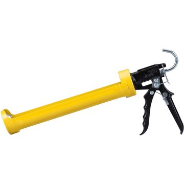 Dripless 29oz Rotating Barrel Smooth Rod Heavy Duty Metal Caulk Gun w/18:1 Thrust Ratio