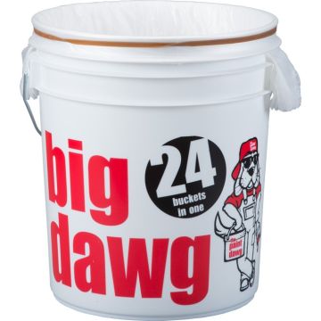 Dripless 5gal Big Dawg Bucket w/24 Pre-Packed Liners