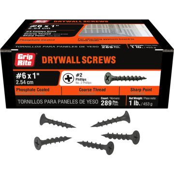 Grip-Rite 1lb 1" Coarse Drywall Screw