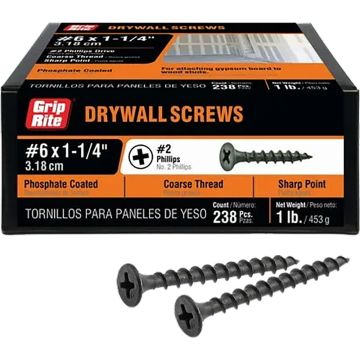 Grip-Rite 1Lb 1-1/4" Coarse Drywall Screw