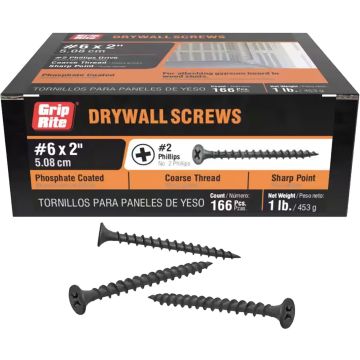 Grip-Rite 1lb 2-1/4" Coarse Drywall Screw