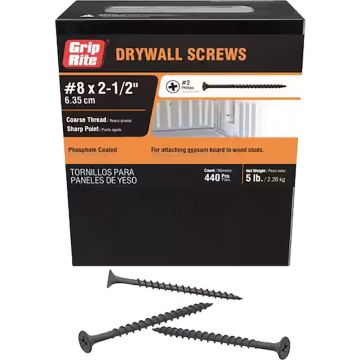 Grip-Rite 5lb 2-1/2" Coarse Drywall Screw