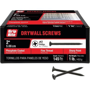 Grip-Rite 1Lb 2" Fine Drywall Screw
