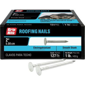 Grip-Rite 1lb 2-1/2" Electrogalvanized Roofing Nail