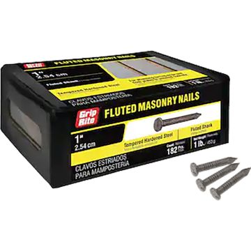 Grip-Rite 1lb 1" Fluted Masonry Nail