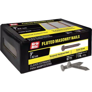Grip-Rite 1lb 3-1/2" Fluted Masonry Nail