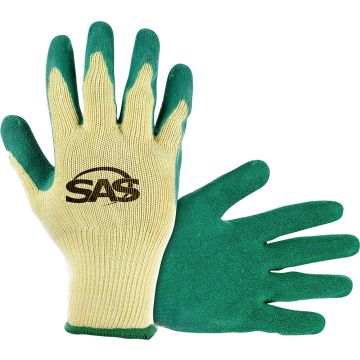 SAS Med Cotton/Poly Knit w/Latex Coated Palm Gloves