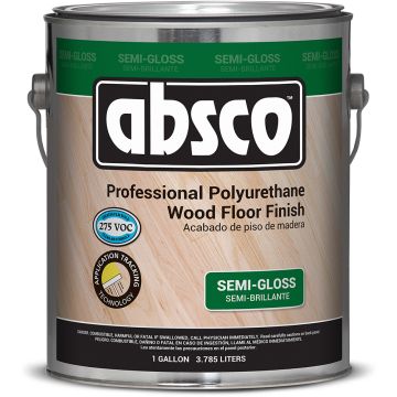 Absco 1gal Semi-Gloss Professional Polyurethane Floor Finish (Low Odor)
