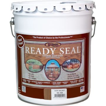 Ready Seal 5gal Dark Walnut Stain & Sealer for Wood