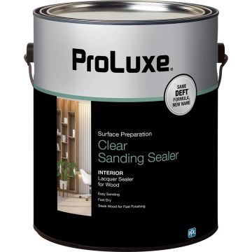 ProLuxe 1gal Clear Interior Brushing Lacquer Sanding Sealer