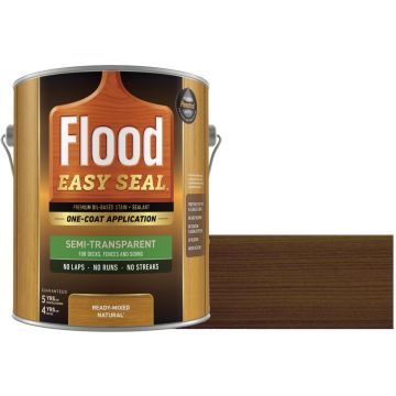 Flood 1gal Burnt Hickory Easy Seal Semi-Transparent Alkyd Oil-Based Stain