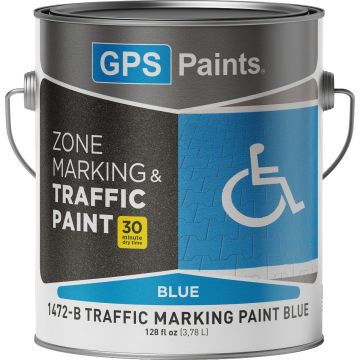 GPS Paints 1gal Blue Zone Marking & Traffic Paint
