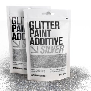 SYMN Industries 3oz Silver Glitter Paint Additive