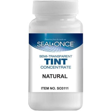 Seal-Once 4oz Natural Semi-Transparent Wood Stain Tint Concentrate